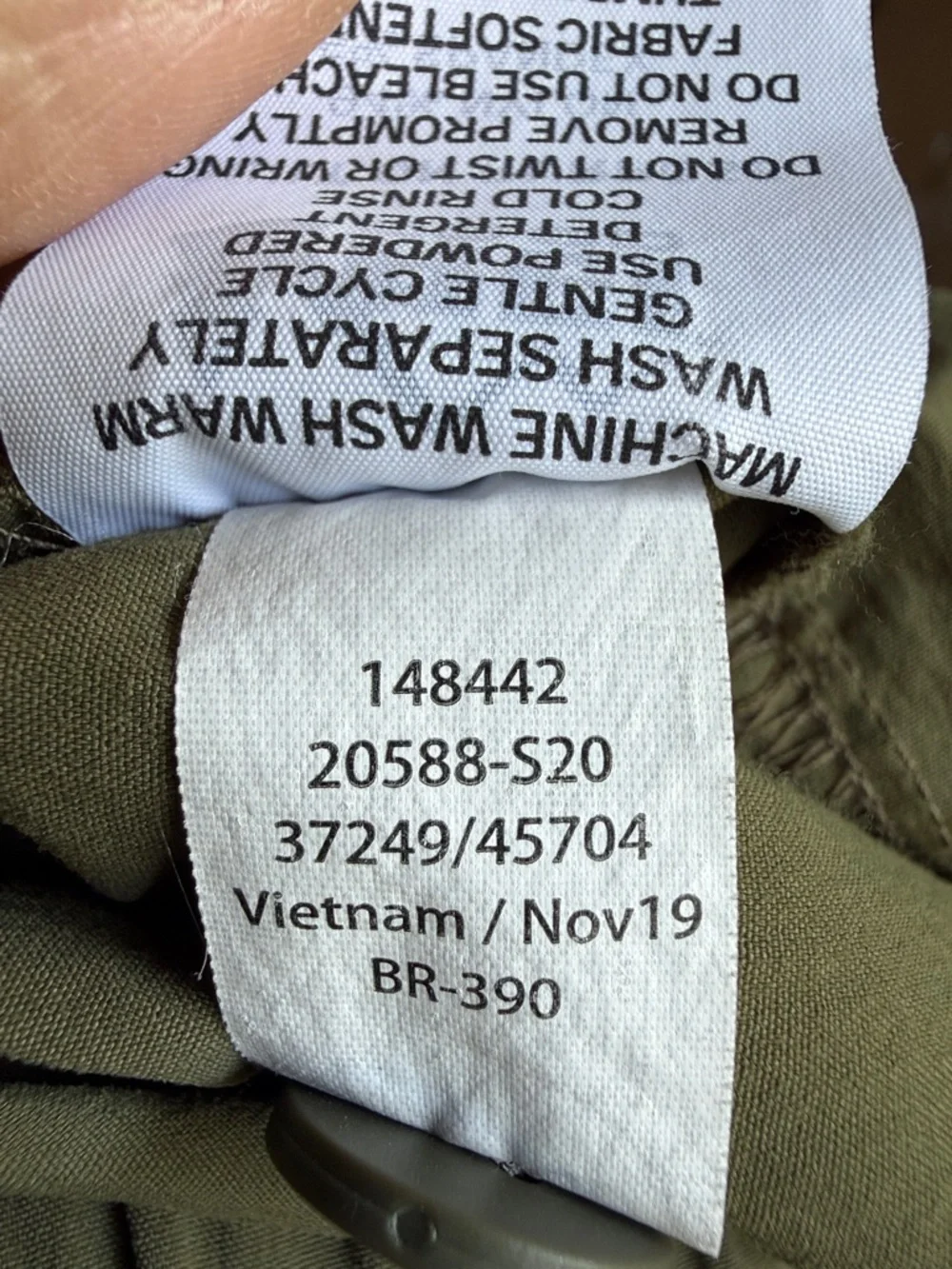 REI Olive Green Casual Cargo Pants Size 14 - Picture 16 of 16